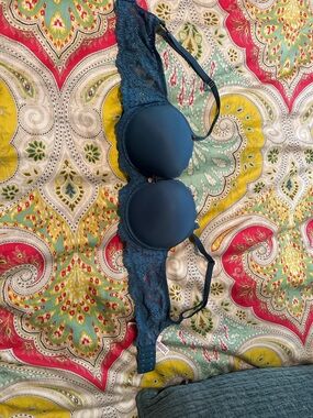 Victoria's Secret dark turquoise Lace Push-Up Bra